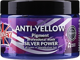 Духи, Парфюмерия, косметика Маска для волос - Ronney Professional Anti-Yellow Pigment Silver Power Mask