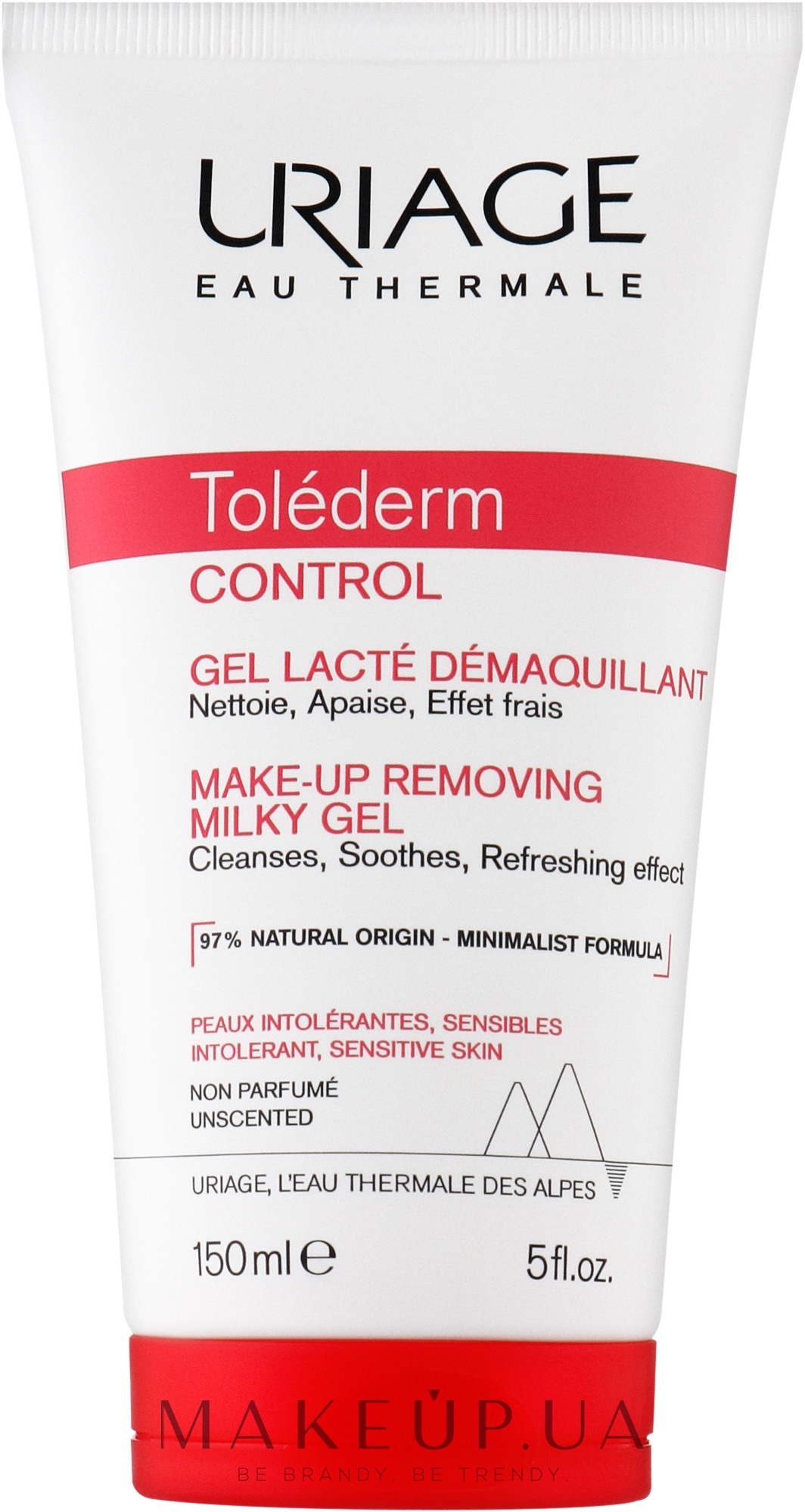 Молочний гель для зняття макіяжу - Uriage Tolederm Control Make-Up Removing Milky Gel — фото 150ml