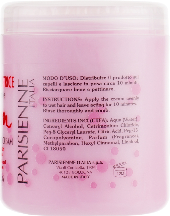 Маска восстанавливающая для волос "Розовая" - Parisienne Italia Evelon Regenerating Cream — фото N4