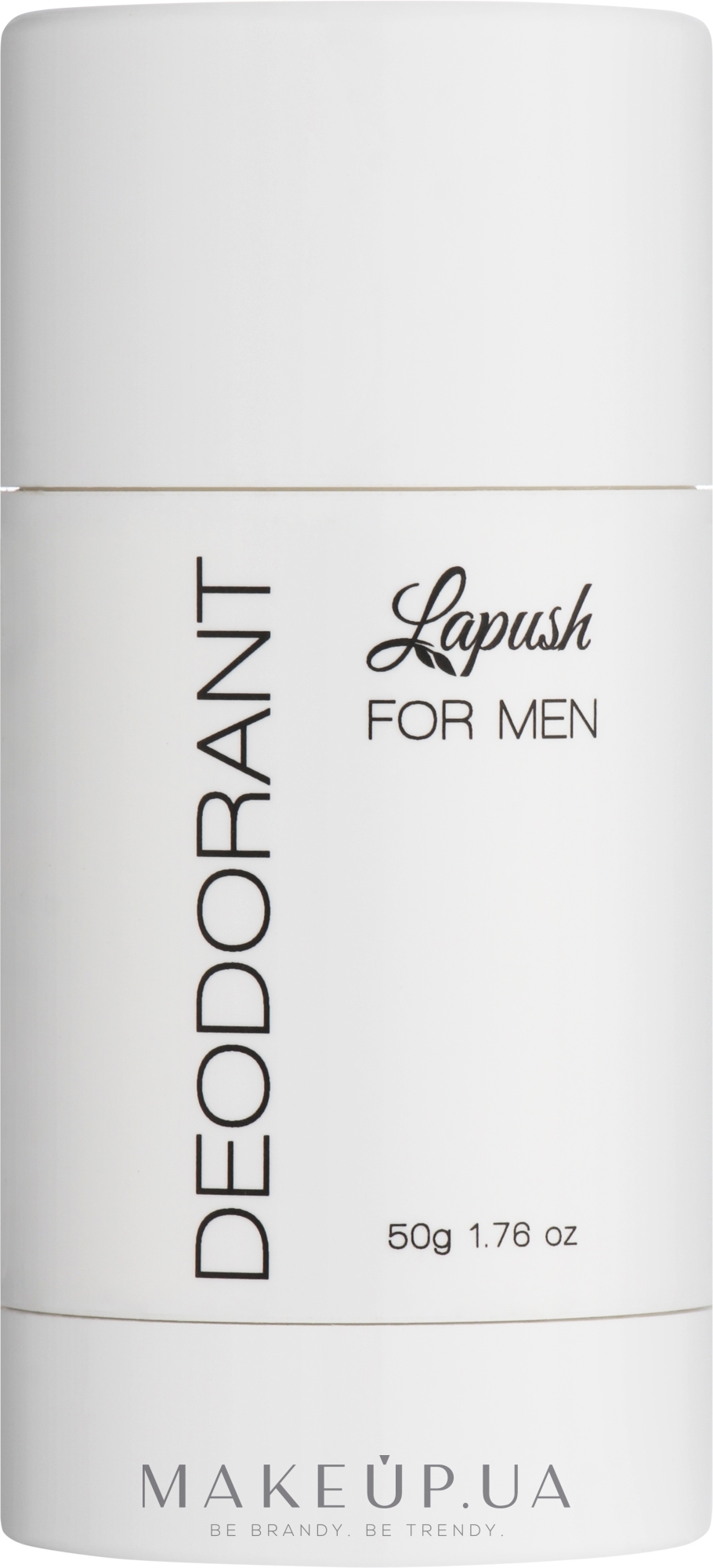 Натуральный парфюмированный дезодорант с серебром для мужчин - Lapush Aloe Vera Natural Deodorant — фото 50g