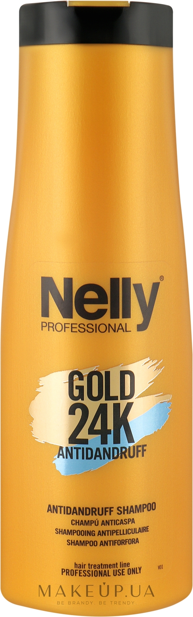 Шампунь для волос от перхоти - Nelly Professional Gold 24K Shampoo — фото 400ml