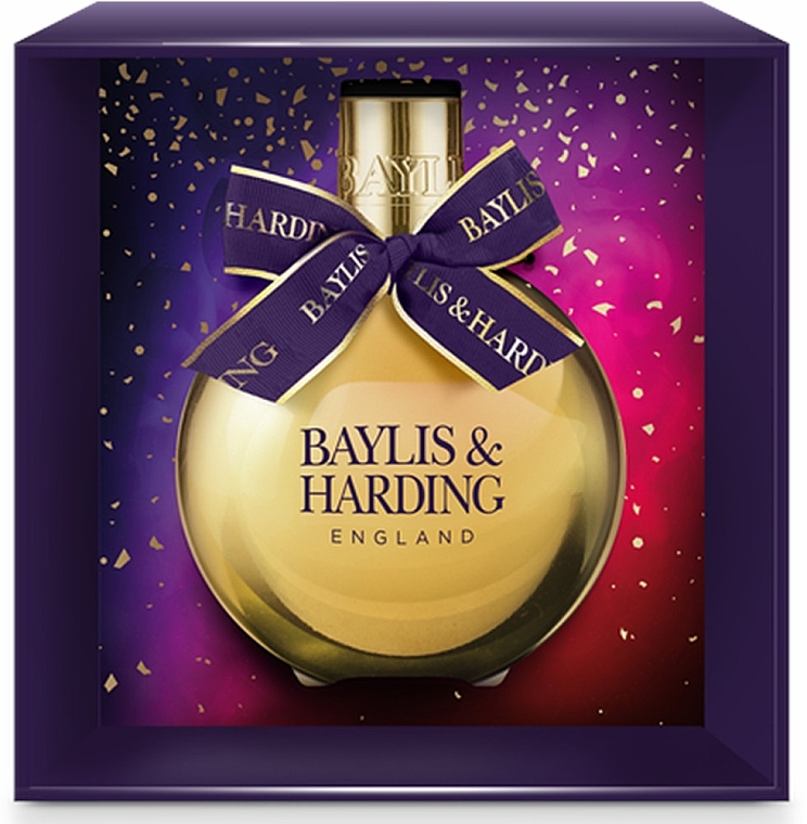 Пена для ванны в подарочной упаковке - Baylis & Harding Midnight Fig & Pomegranate Festive Bauble Gift — фото N1