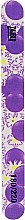 Духи, Парфюмерия, косметика Пилка для ногтей узкая цветная, фиолетово-белая 180/220, 03-013B - Zauber