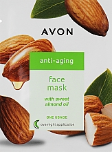 Духи, Парфюмерия, косметика Антивозрастная маска для лица с маслом сладкого миндаля - Avon Anti-aging Face Mask With Sweet Almond Oil (мини)
