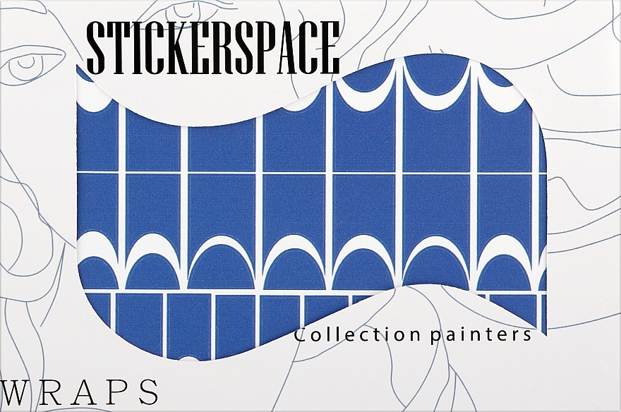 Дизайнерские наклейки для ногтей "French 009" - StickersSpace — фото N1