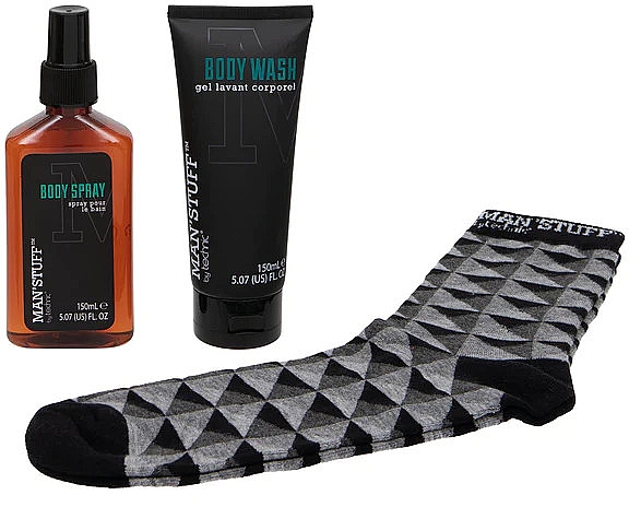 Набор - Man'Stuff Sock Gift Set (sh/gel/150ml + b/spray/150ml + socks/1pair) — фото N2