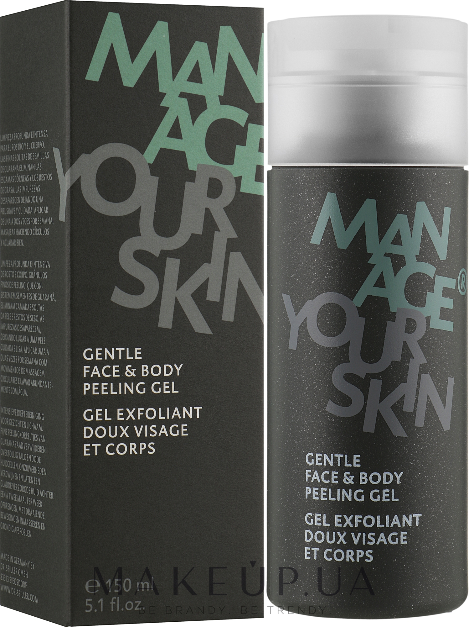 Гель-пилинг для лица и тела - Manage Your Skin Gentle Face & Body Peeling Gel — фото 150ml