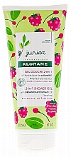 Духи, Парфюмерия, косметика Детский гель для мытья волос и тела - Klorane Junior 2in1 Shower Gel Body & Hair Raspberry