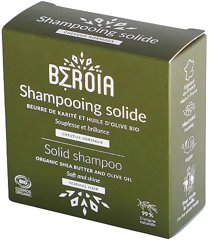 Твердий шампунь для м'ягкості та блиску для нормального волосся - Beroia Solid Shampoo — фото N1