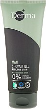 Духи, Парфюмерия, косметика Гель-шампунь для душа - Derma Man Body Face & Hair Shower Gel