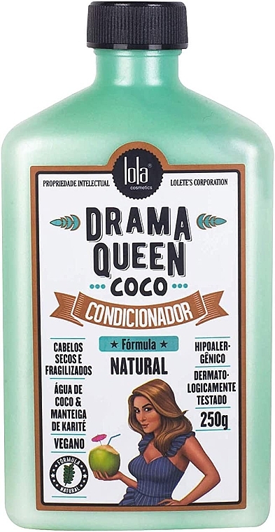 Живильний кондиціонер для волосся з кокосом - Lola Cosmetics Drama Queen Nourishing Сoconut Сonditioner — фото N1
