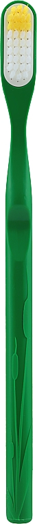 Зубная щетка из биопластика со сменной головкой, средней жесткости, зеленая - Lamazuna Toothbrush — фото N1