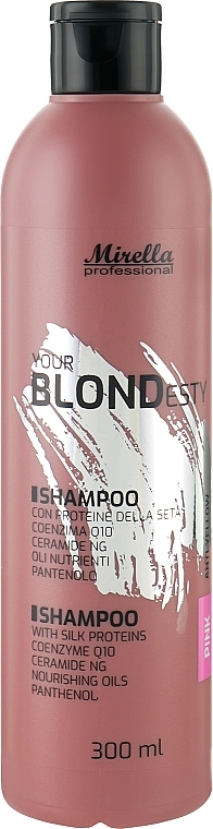 Шампунь для теплих відтінків блонд - Mirella Pink Your Blondesty Shampoo