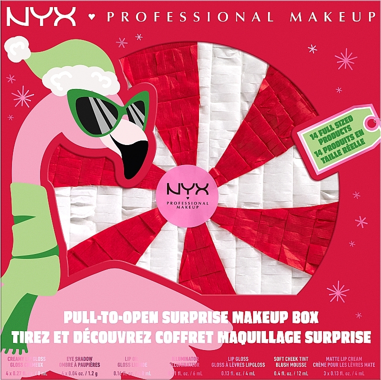Набір, 14 продуктів - NYX Professional Makeup Pull-To-Open Surprise Makeup Box — фото N1