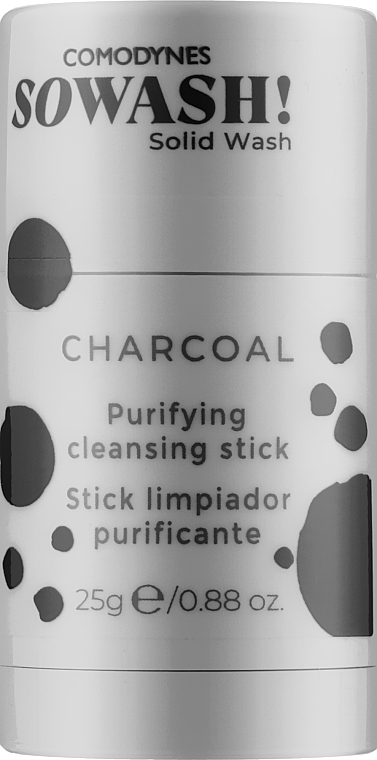 Стік для глибокого очищення шкіри "Вугілля" - Comodynes SoWash! Charcoal Purifyng Cleansing Stick — фото N1