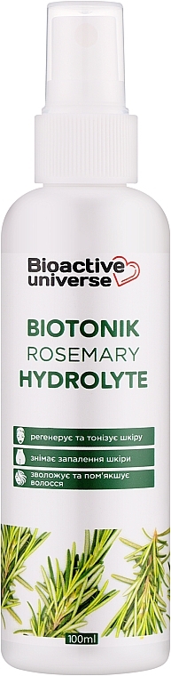 Тонік-гідролат "Розмарин" - Bioactive Universe Biotonik Hydrolyte — фото N2