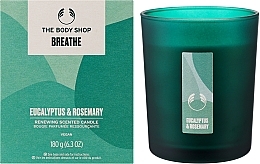 Ароматизована свічка "Евкаліпт та розмарин. Вільне дихання" - The Body Shop Breathe Eucalyptus & Rosemary Renewing Scented Candle — фото N2