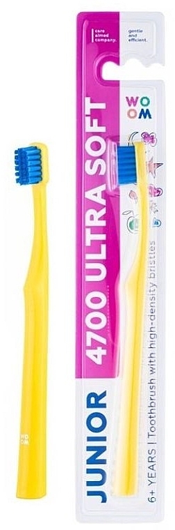 Зубна щітка для дітей 6+, м'яка - Woom Junior 4700 Ultra Soft Toothbrush 6+ — фото N1