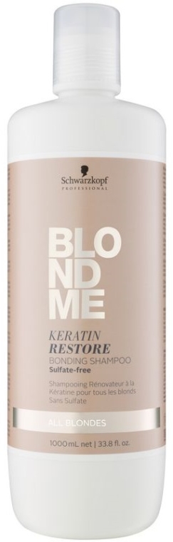 Шампунь - Schwarzkopf BlondMe Keratin Restore Blonde Shampoo — фото N3