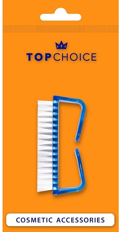 Щітка косметична для нігтів, 74301, бірюзова - Top Choice — фото N2