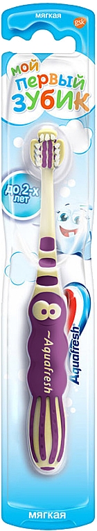 Зубна щітка "Мої перші зубки", фіолетова - Aquafresh Milk Teeth — фото N1