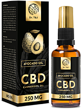 Духи, Парфюмерия, косметика Натуральное масло авокадо Bio CBD 250mg - Dr. T&J Bio Oil