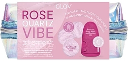 Парфумерія, косметика Набір - Glov Rose Quartz Vibe Set (f/pads/3szt + peeling/mitt/1szt + bag/1szt)