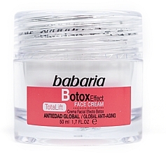 Парфумерія, косметика Ліфтинг-крем для обличчя - Babaria Botox Effect Total Lift Face Cream