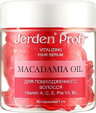 Парфумерія, косметика Сироватка регенерувальна в капсулах для пошкодженого волосся - Jerden Proff Vitalizing Hair Serum Macadamia Oil