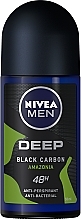Духи, Парфюмерия, косметика Дезодорант шариковый для мужчин - NIVEA MEN Deep Black Carbon Amazonia Anti-Perspirant