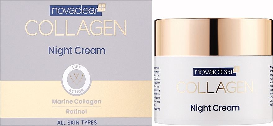 Ночной крем с коллагеном для лица - Novaclear Collagen Night Cream — фото N2