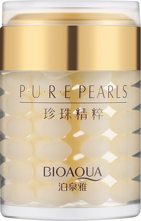 Увлажняющий крем для лица с натуральной жемчужной пудрой - Bioaqua Pure Pearls Cream — фото N1