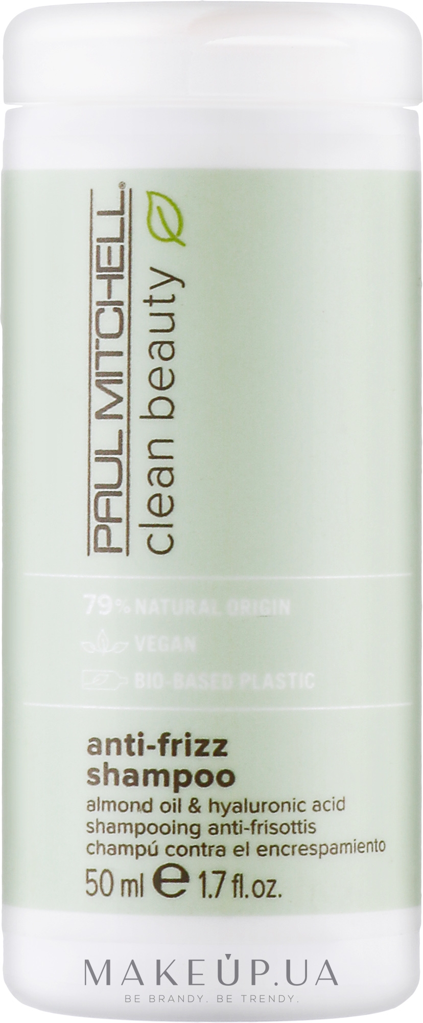 Шампунь для в’юнкого волосся - Paul Mitchell Clean Beauty Anti-Frizz Shampoo — фото 50ml