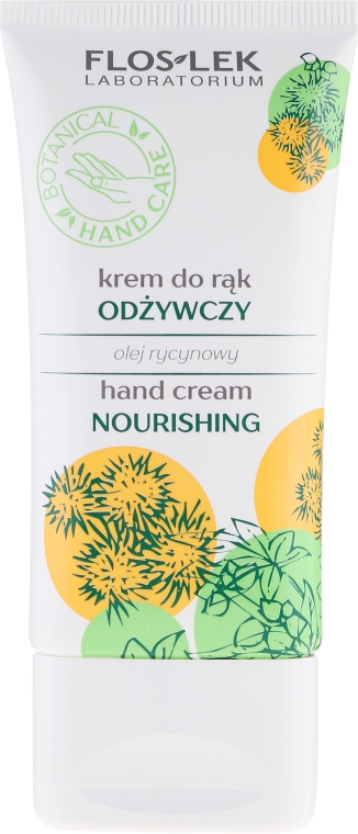Крем для рук живильний із касторовою олією - Floslek Nourishing Hand Cream — фото N1