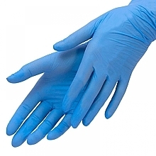 Перчатки нитриловые неопудренные, усиленные, голубые, размер XS - Matopat Ambulex Nitryl — фото N1