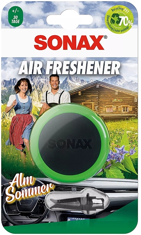 Ароматизатор на дефлектор авто - Sonax Alm Sommer Air Freshener — фото N1