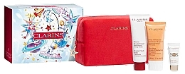 Набір - Clarins Radiance Care Experts Set (primer/10ml + balm/50ml + cleanser/30ml + bag/1pc) — фото N1