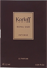 Парфумерія, косметика Korloff Paris Royal Oud Intense - Парфумована вода (пробник)