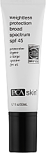 Духи, Парфюмерия, косметика Солнцезащитный крем SPF 45 для лица - PCA Skin Weightless Protection Broad Spectrum SPF 45