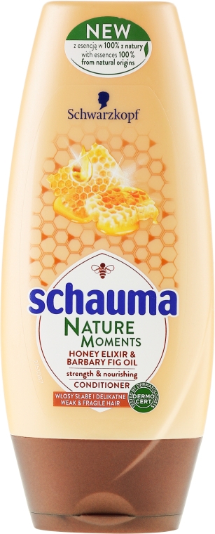 Кондиціонер з рисом і медом для слабкого та тонкого волосся - Schwarzkopf Schauma Nature Moments Honey Elixir Balm — фото N1