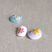 Накладные самоклеящиеся ногти для детей "Цветы", 984 - Deni Carte Tipsy Kids  — фото N6