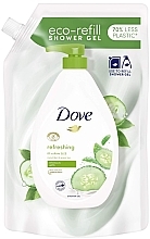 Духи, Парфюмерия, косметика Гель для душа "Огурец и зеленый чай" - Dove Go Fresh Sulfate Free Cucumber & Green Tea Shower Gel (сменный блок)