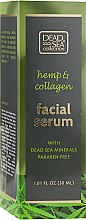 Сироватка з екстрактом конопель, колагеном і мінералами Мертвого моря - Dead Sea Collection Hemp & Collagen Facial Serum — фото N3