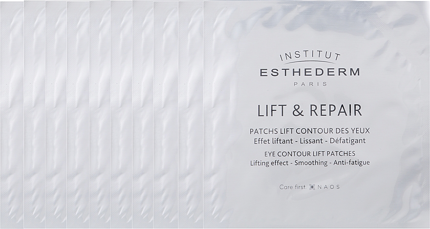 Біоліфтингові патчі для області навколо очей - Institut Esthederm Lift & Repair Eye Contour Lift Patches — фото N2