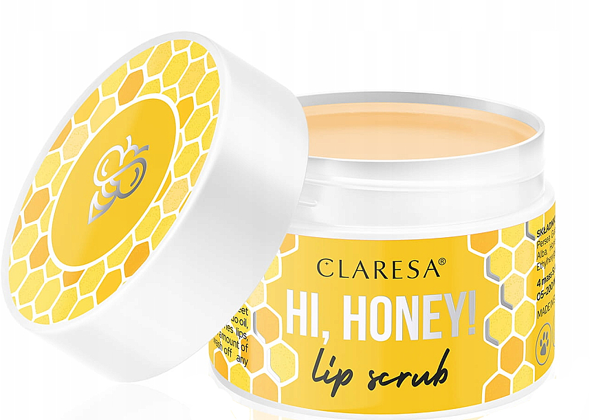 Медовий скраб для губ - Claresa Honey Lip Scrub