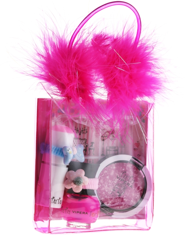 Tutu Mix 22 (n/polish/5ml + lip/gloss/7ml + eye/cheek/shadow/4,5ml + bag) - Набір косметики для дівчинки — фото N1