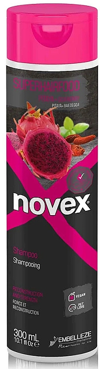 Шампунь для волосся "Фрукт дракона і ягоди годжі" - Novex SuperFood Dragon Fruit & Gojiberry Shampoo — фото N1
