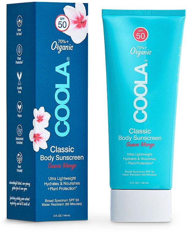 Сонцезахисний лосьйон для тіла "Манго" - Coola Classic Body Lotion Guava Mango SPF50 — фото N1