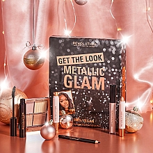 Набор, 6 продуктов - Makeup Revolution Get The Look: Metallic Glam Makeup Gift Set — фото N3