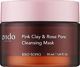 Очищувальна маска з рожевою глиною й трояндою - Ondo Beauty 36.5 Pink Clay & Rose Pore Cleansing Mask — фото N1